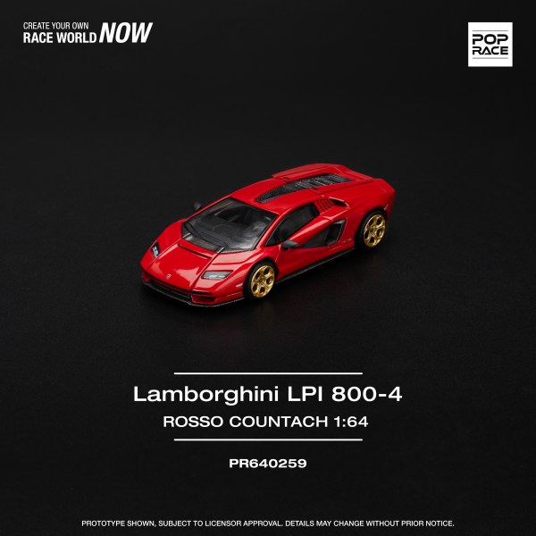 [In Stock] PR640259 LAMBORGHINI COUNTACH LPI-800 - ROSSO