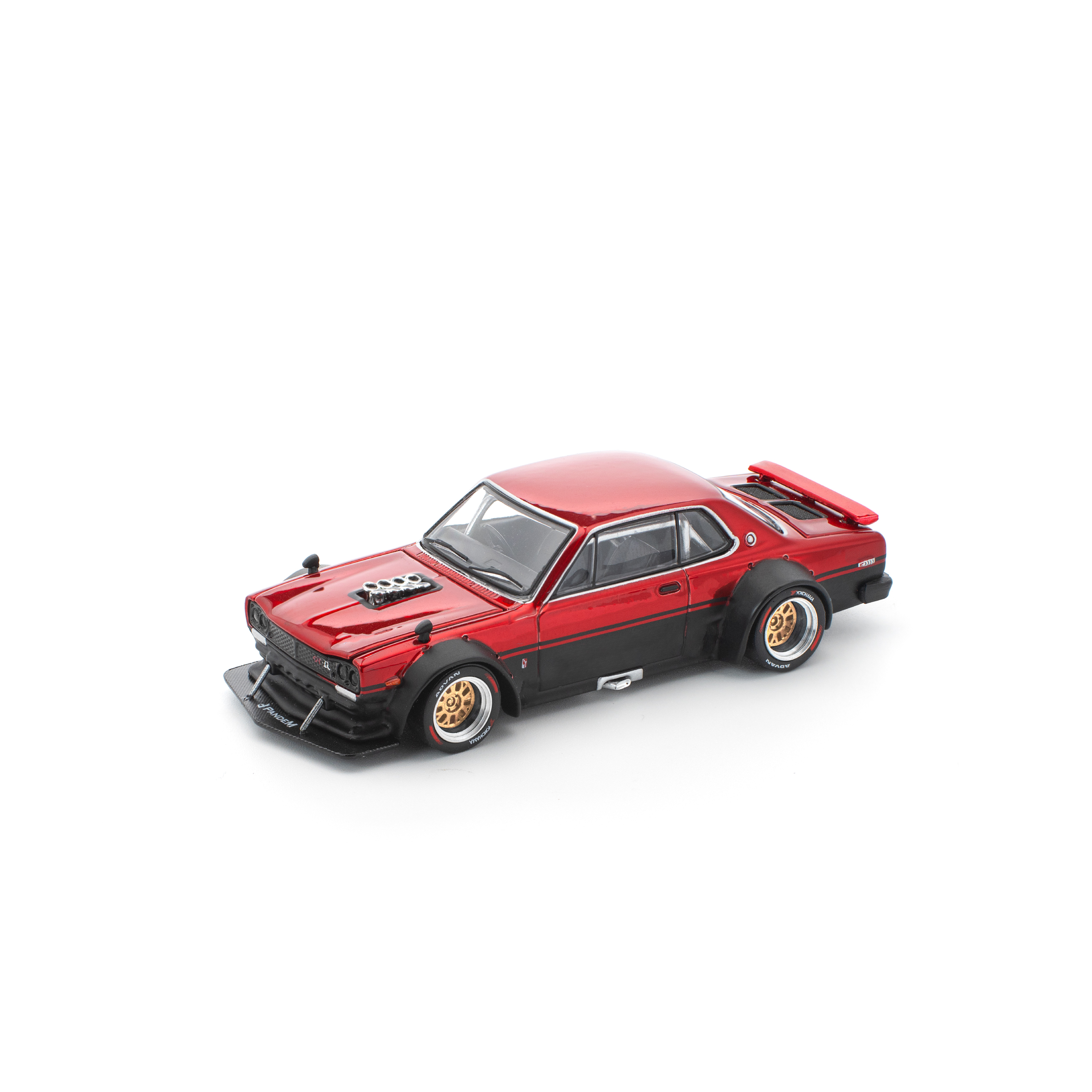 PR640267 SKYLINE GT-R V8 DRIFT (HAKOSUKA) - RED BLACK - Image 6
