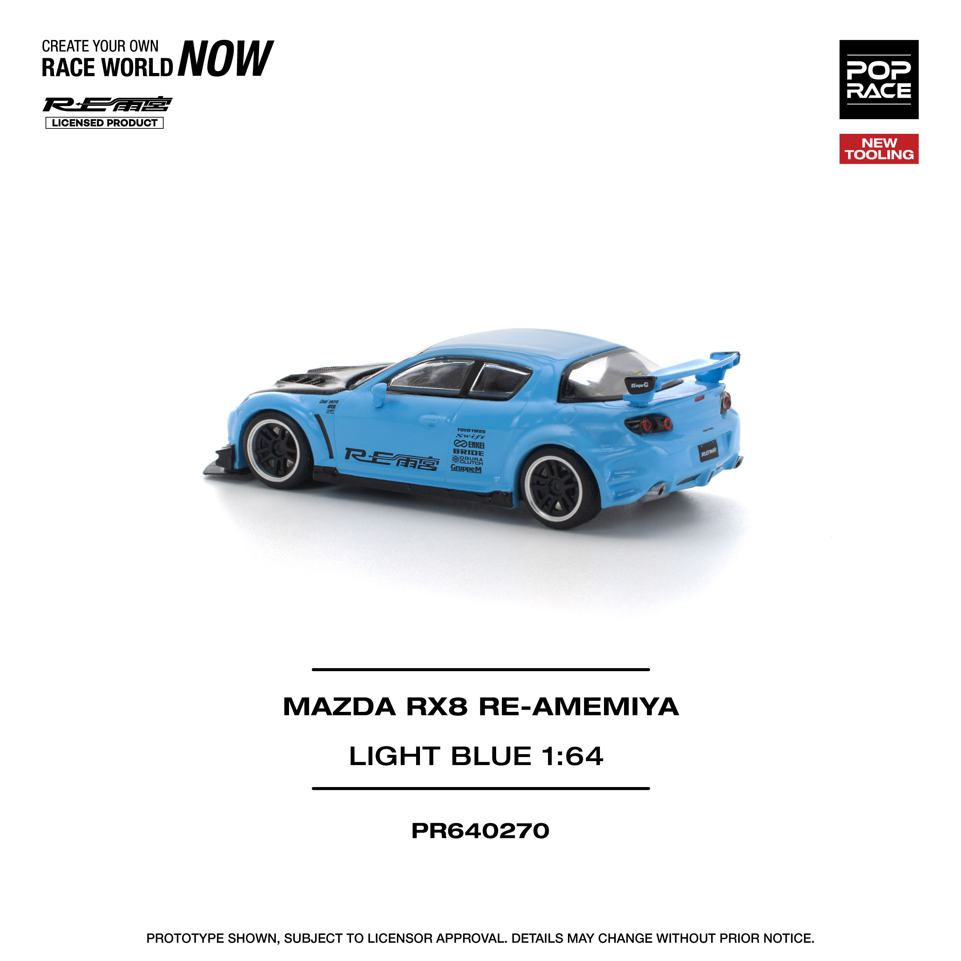 PR640270 MAZDA RX-8 RE-AMEMIYA - LIGHT BLUE (New Tooling) - Image 8
