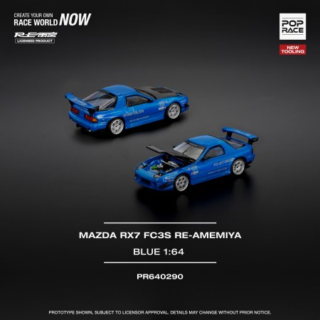 [In Stock] PR640290 MAZDA RX7 (FC3S) RE-AMEMIYA - RE-AMEMIYA BLUE (NEW TOOLING)