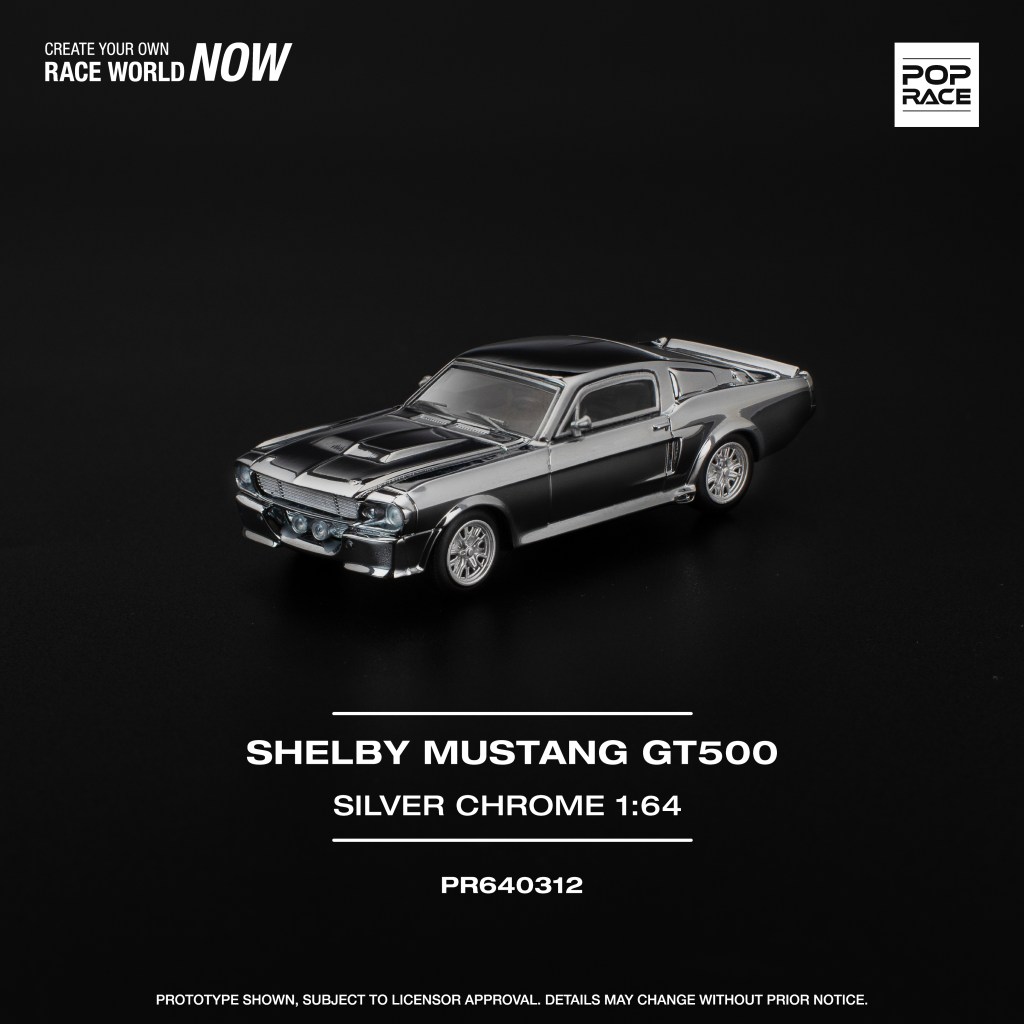 PR640312 SHELBY MUSTANG GT500 - SILVER CHROME