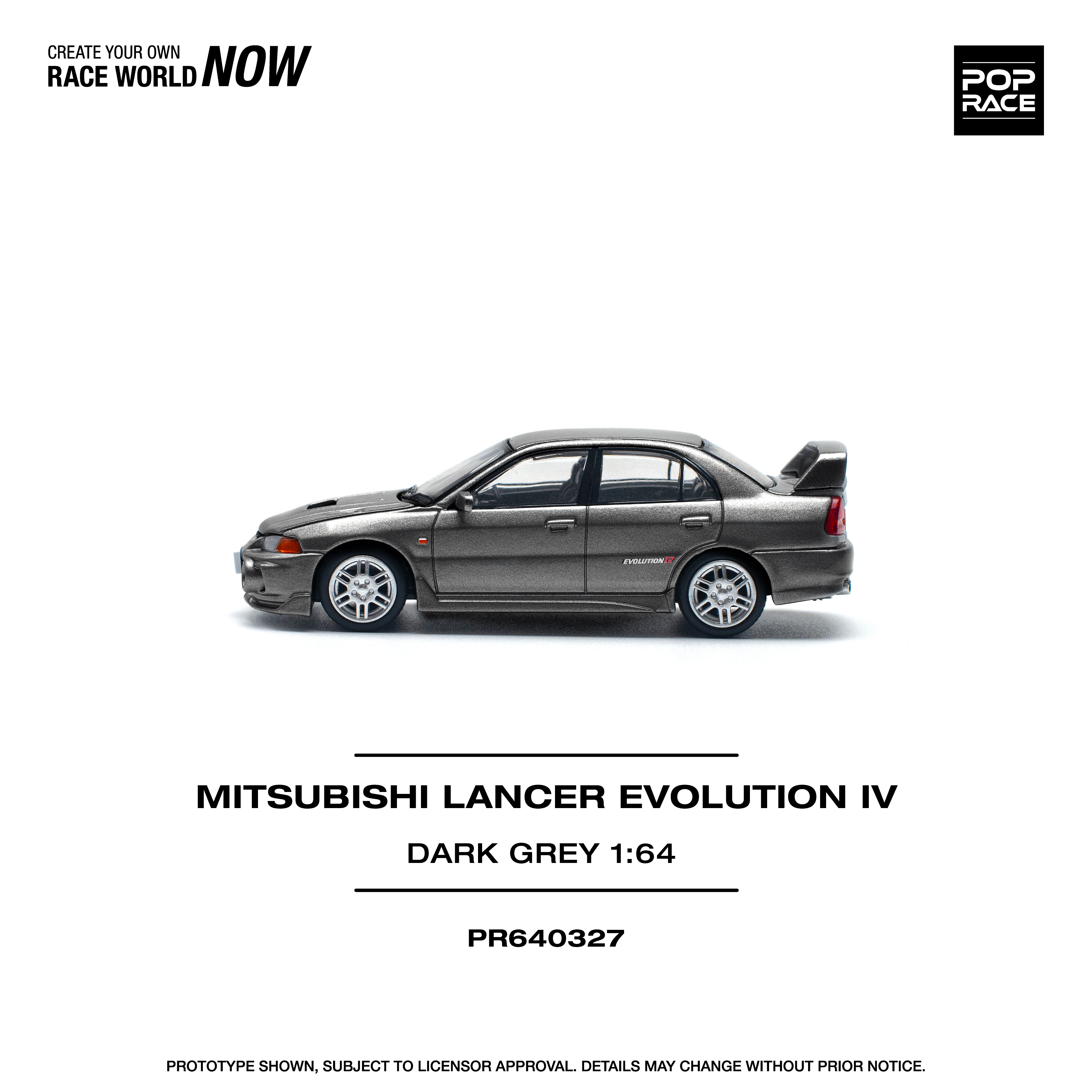 PR640327 MITSUBISHI LANCER EVOLUTION IV DARK GREY - Image 11