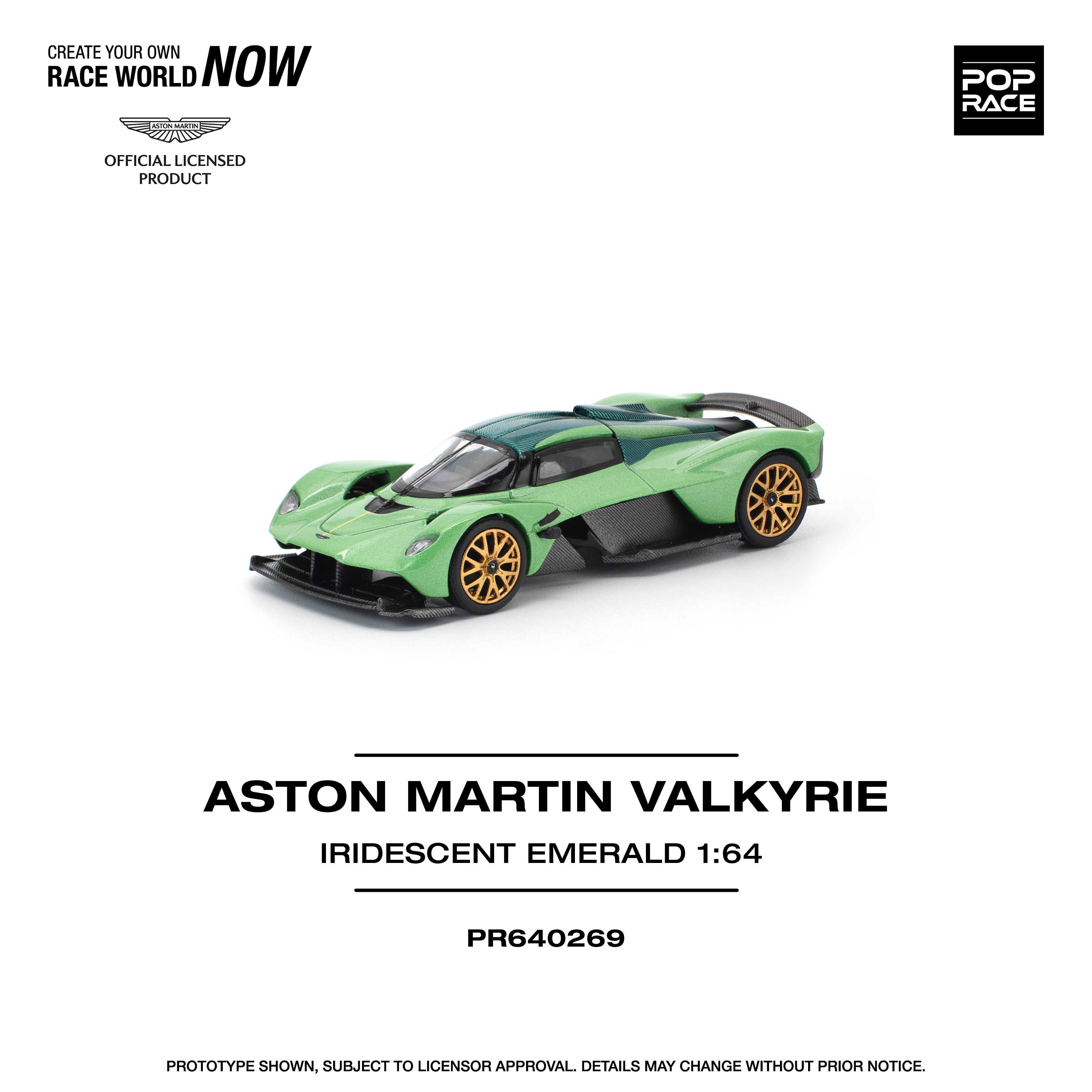PR640269 ASTON MARTIN VALKYRIE IRIDESCENT EMERALD