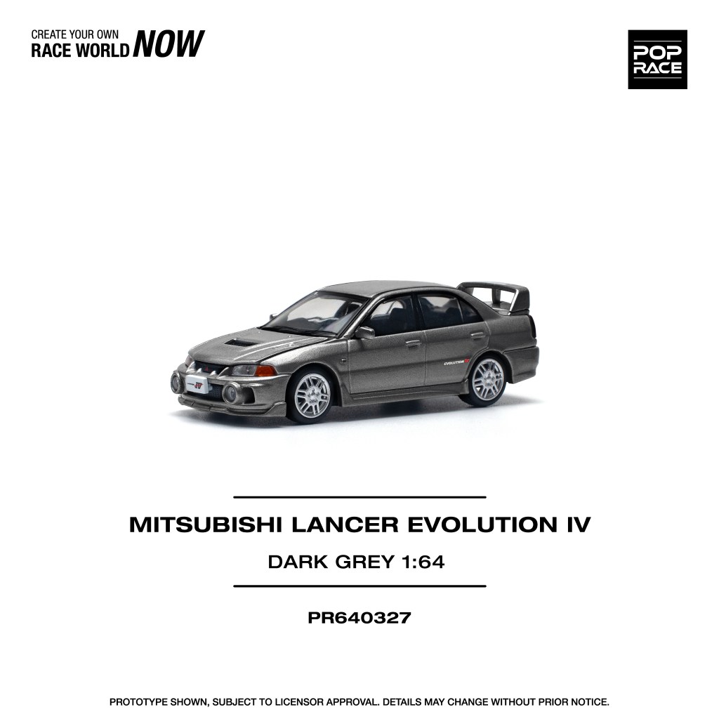 PR640327 MITSUBISHI LANCER EVOLUTION IV DARK GREY