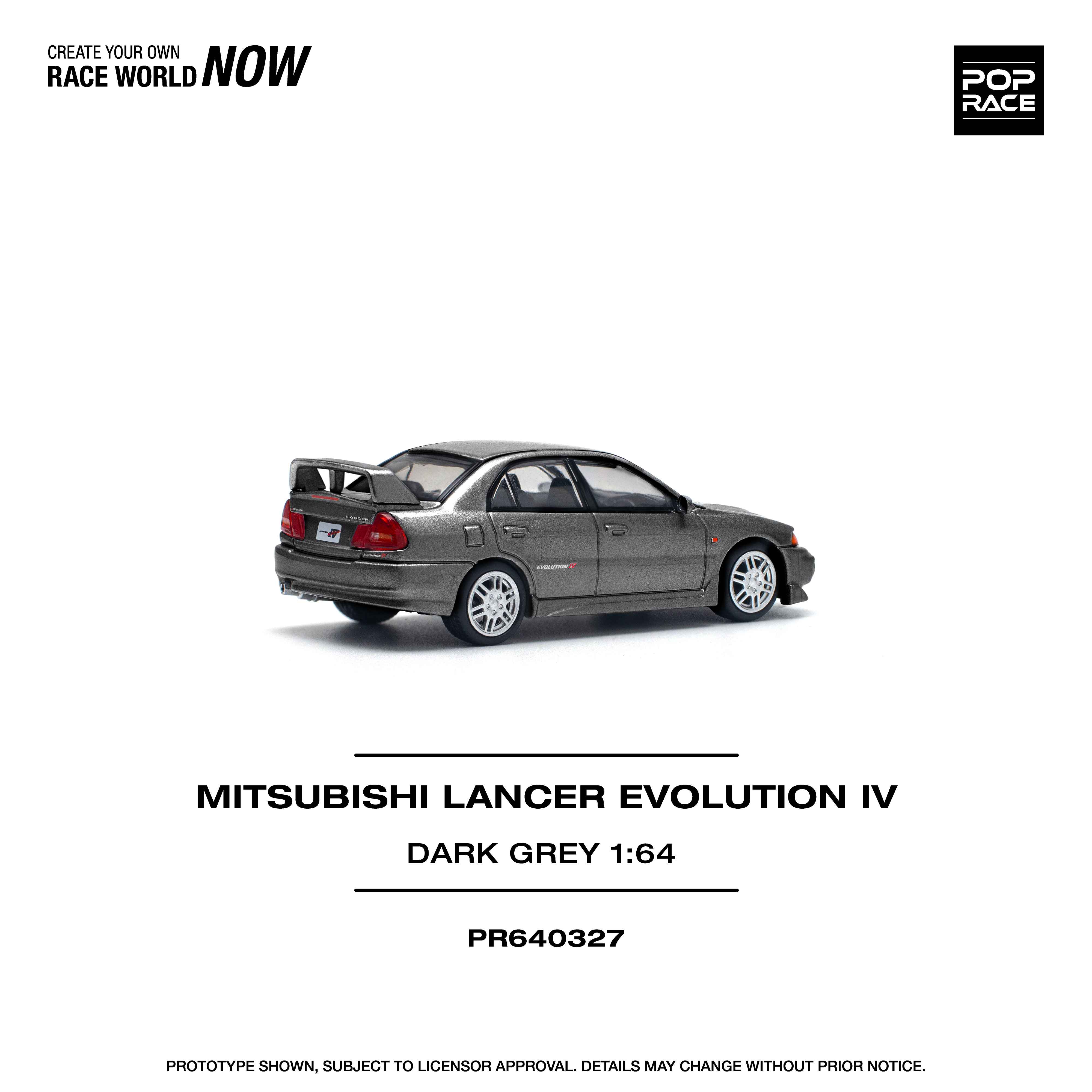 PR640327 MITSUBISHI LANCER EVOLUTION IV DARK GREY - Image 10
