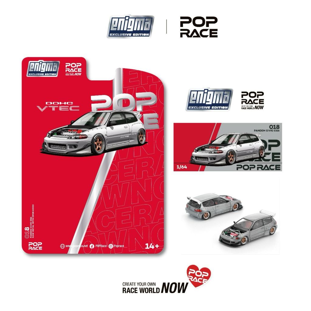 PRE018 PANDEM CIVIC EG6 RAW METAL