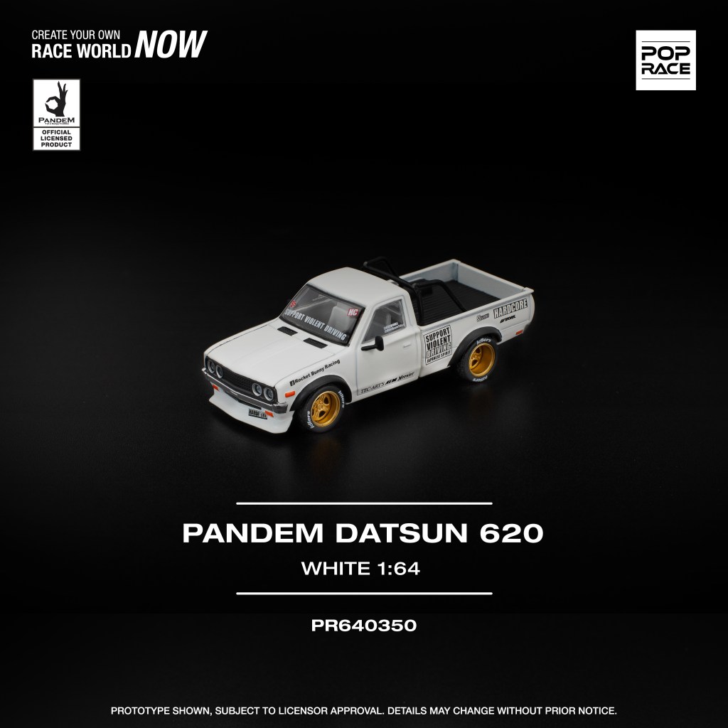 PR640350 PANDEM DATSUN 620 WHITE