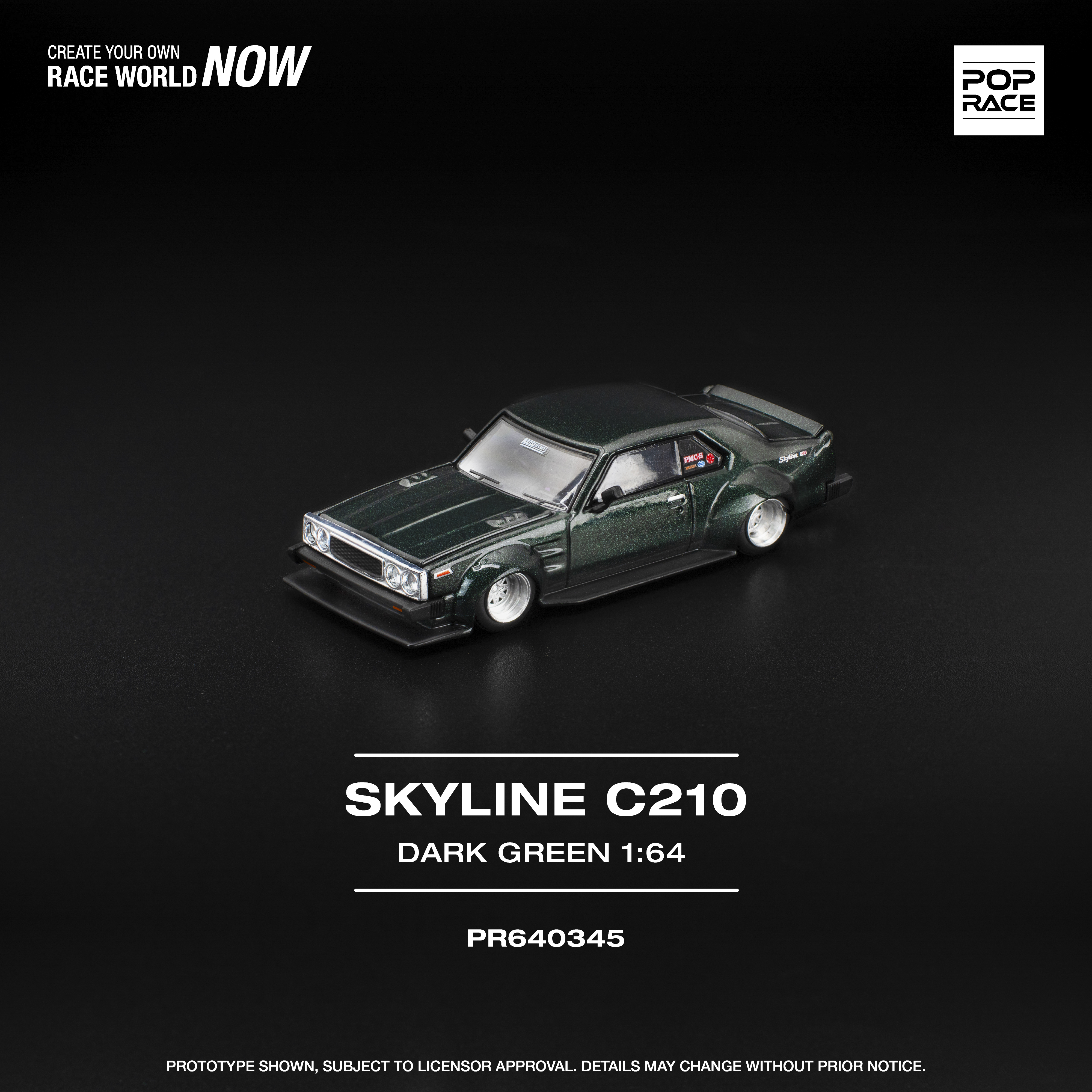 PR640345 SKYLINE C210 DARK GREEN NEW TOOLING
