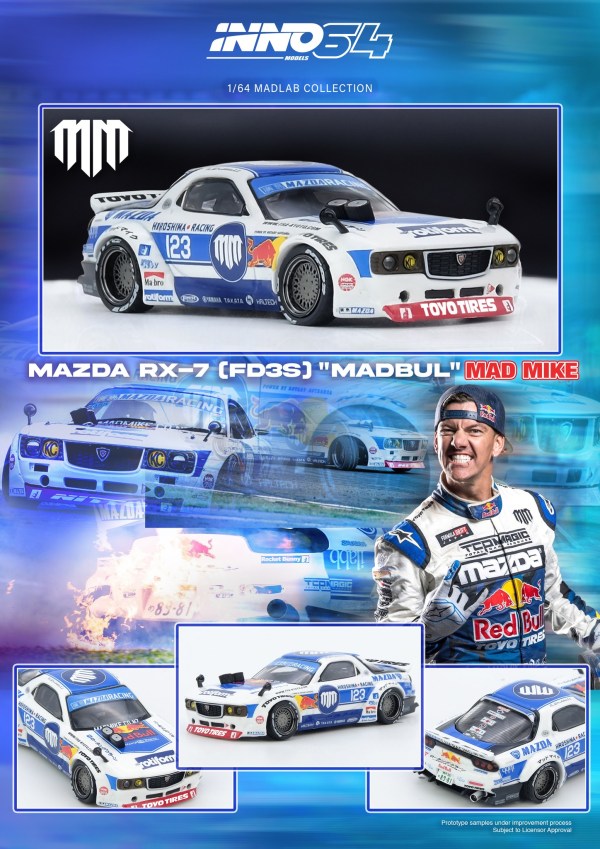 [In Stock] IN64-MADLAB01-MADBUL - MAZDA RX7 (FD3S) "PANDEM ROCKET BUNNY" MADBUL MADLAB COLLECTION 001