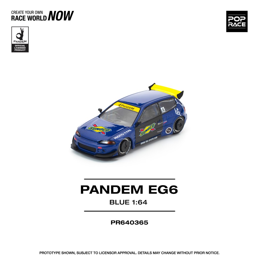 PR640365 PANDEM CIVIC EG6 BLUE/BLACK