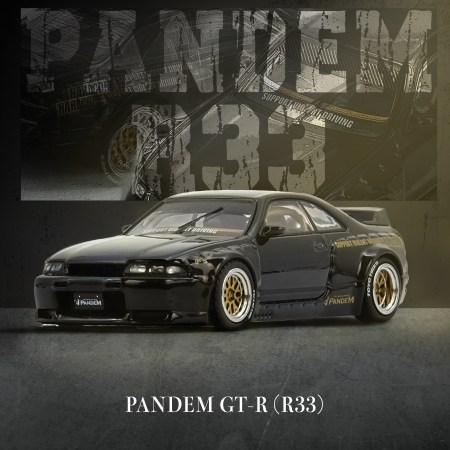 IN64-R33P-BLA - PANDEM GT-R (BCNR33) Black