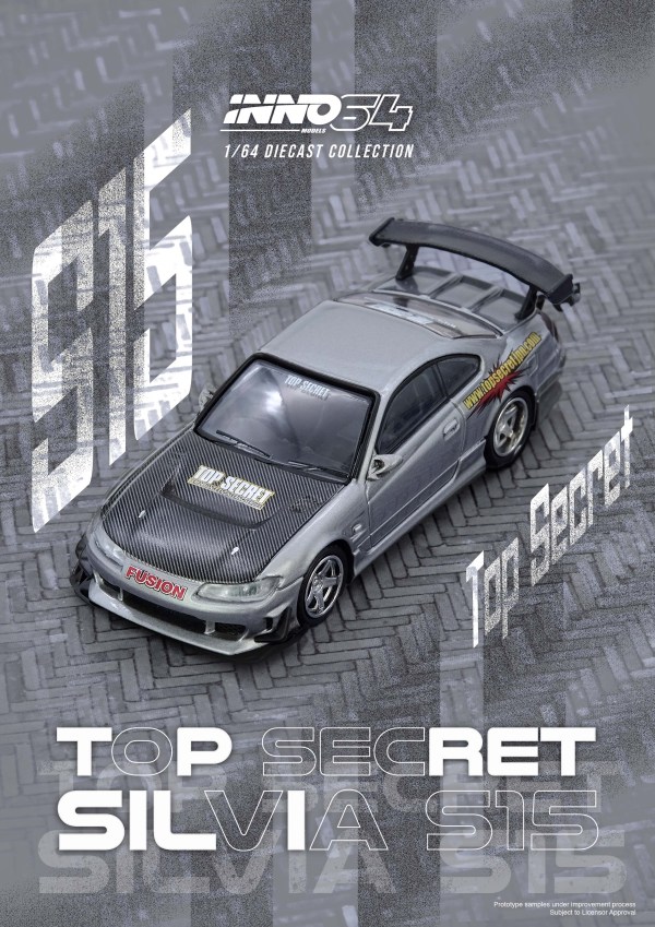IN64-S15TS-SIL - TOP SECRET SILVIA (S15) Silver