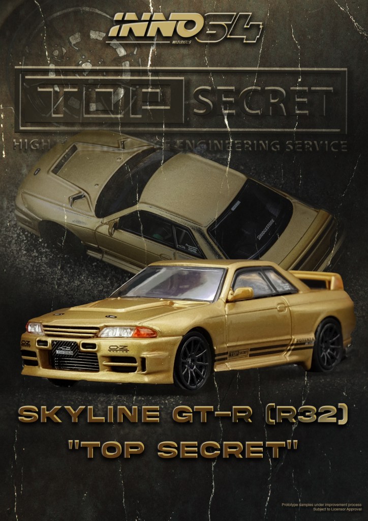 IN64-R32TS-650R - TOP SECRET BNR32 GT-R (650R) Gold