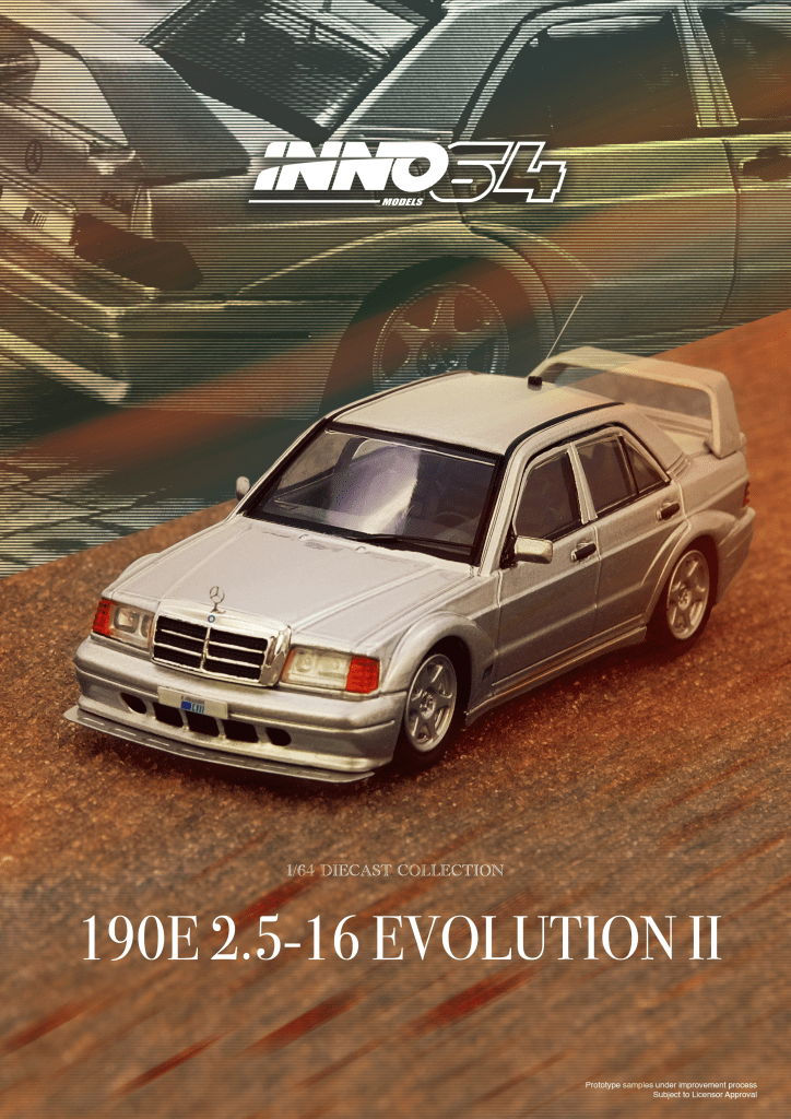 IN64-190E-SIL - MERCEDES BENZ 190E Silver