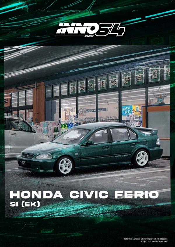 [Pre-Order Closed] IN64-EKS-GREEN - HONDA CIVIC Ferio Si (EK) Green