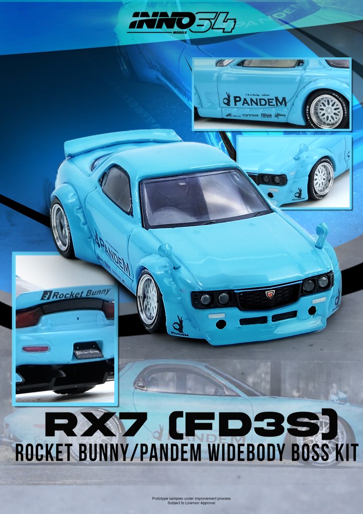 IN64-RX7FDP-TIFBLU - PANDEM ROCKET BUNNY RX7 (FD3S) Tiffany Blue