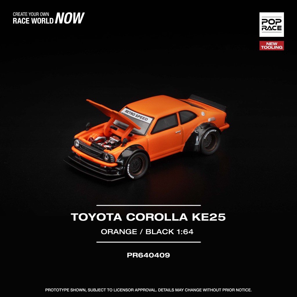 PR640409 TOYOTA COROLLA KE25 ORANGE