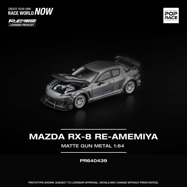 [Pre-Order Closed] PR640439 MAZDA RX-8 RE-AMEMIYA GUN METAL