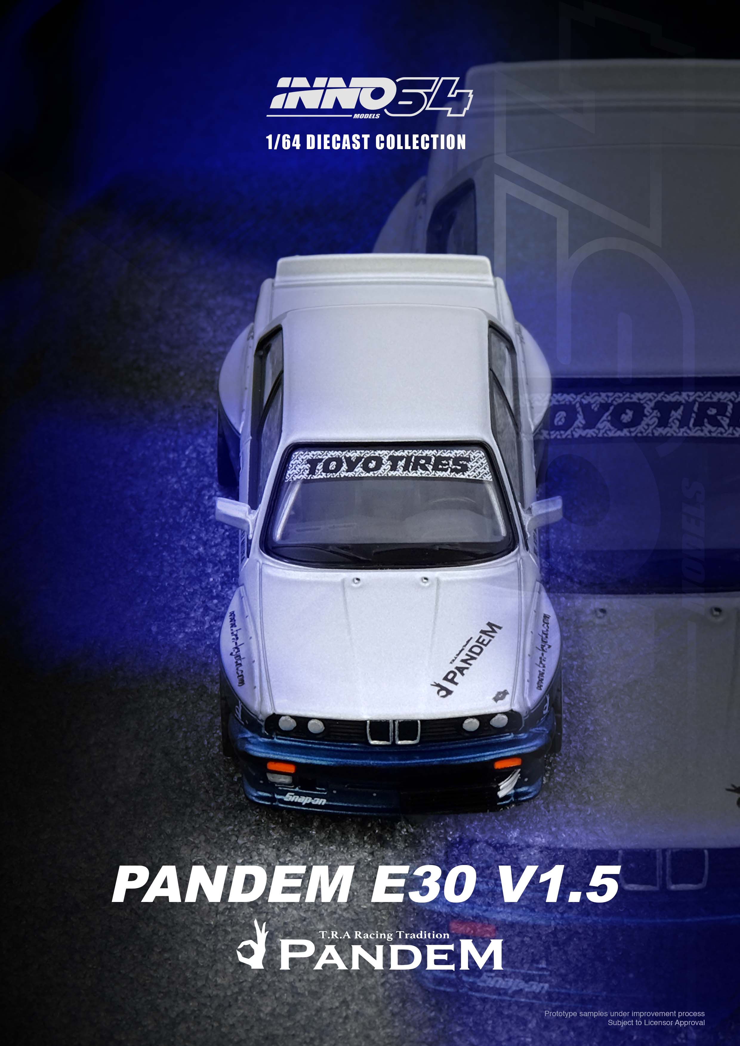 IN64-E30P-SILBLU PANDEM E30 M3 Silver/Blue - Image 2