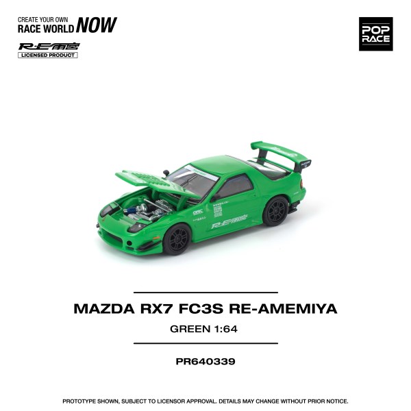 [Pre-Order Closed] PR640339 MAZDA RX7 (FC3S) RE-AMEMIYA GREEN