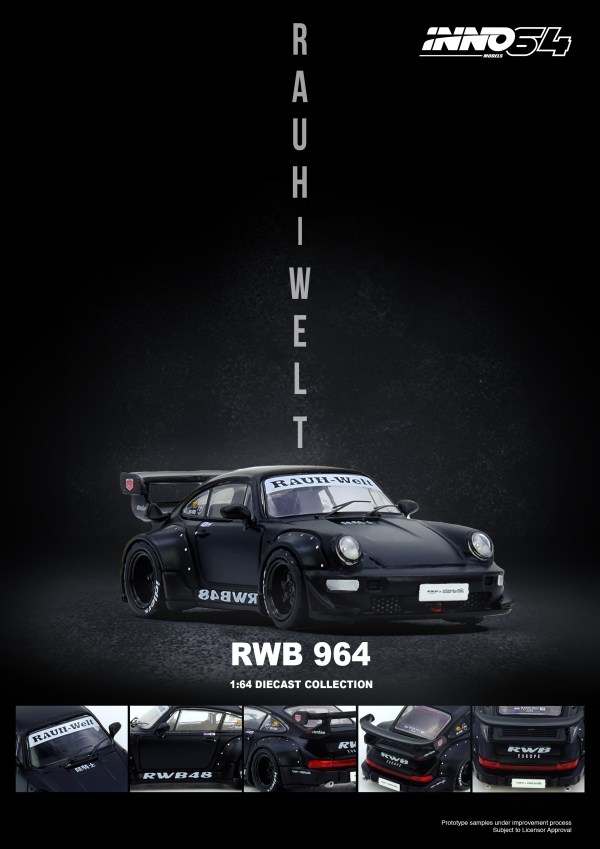 [Pre-Order] IN64-RWB964-BM RWB 964 Black Matt