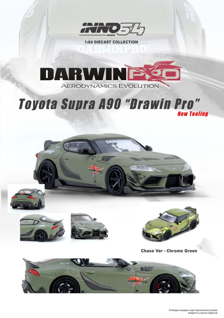 IN64-A90DP-MATGR TOYOTA SUPRA A90 DARWIN PRO Matt Green