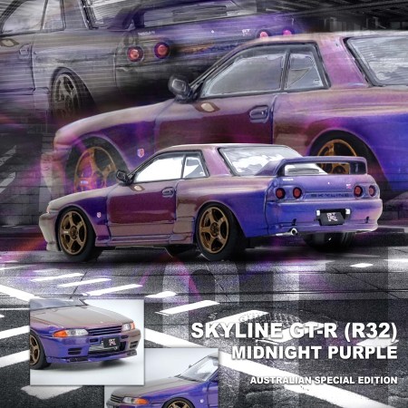 IN64-R32-MP-AS SKYLINE GT-R (R32) Midnight Purple Australia Special Edition Limited Edition