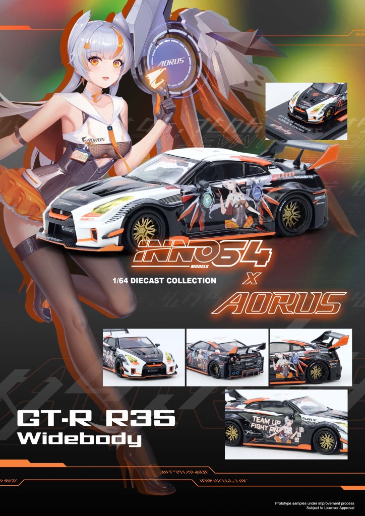 IN64-R35LB-AORUS GT-R R35 WIDEBODY AORUS X INNO64 Limited Edition